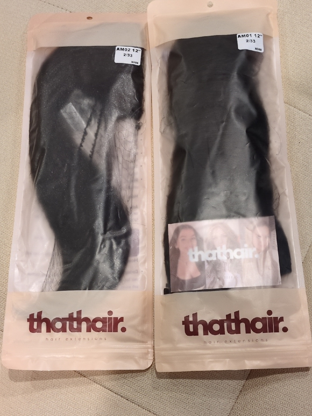 ThatHair. Chestnut Brown Halo Hair Extensions.  NWT!